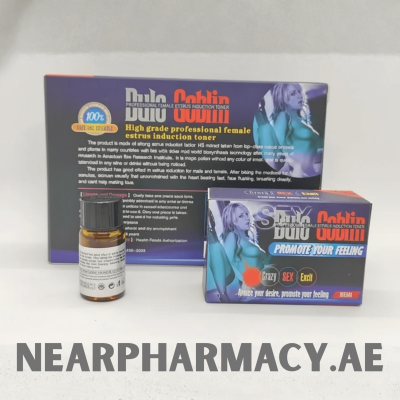 Dulo Goblin Professional Female Estrus Induction Toner – high-grade female enhancement formula designed to promote desire, mood, and intimacy. Includes toner bottle and supplement box.