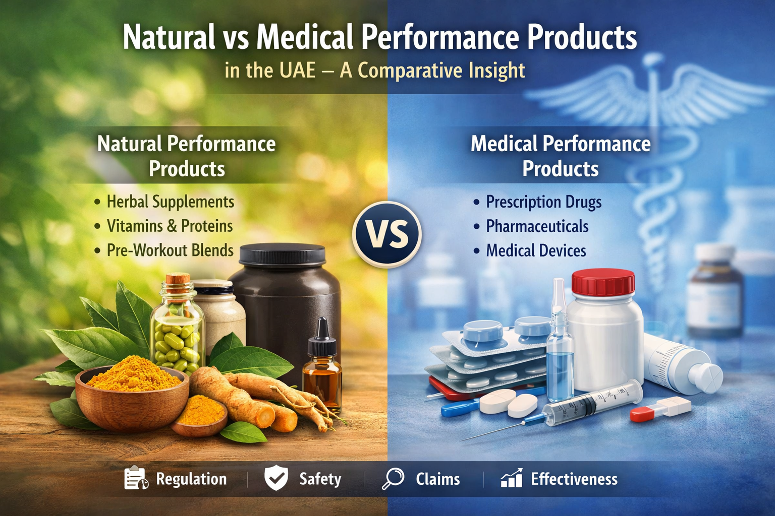 natuaral vs medical performance products