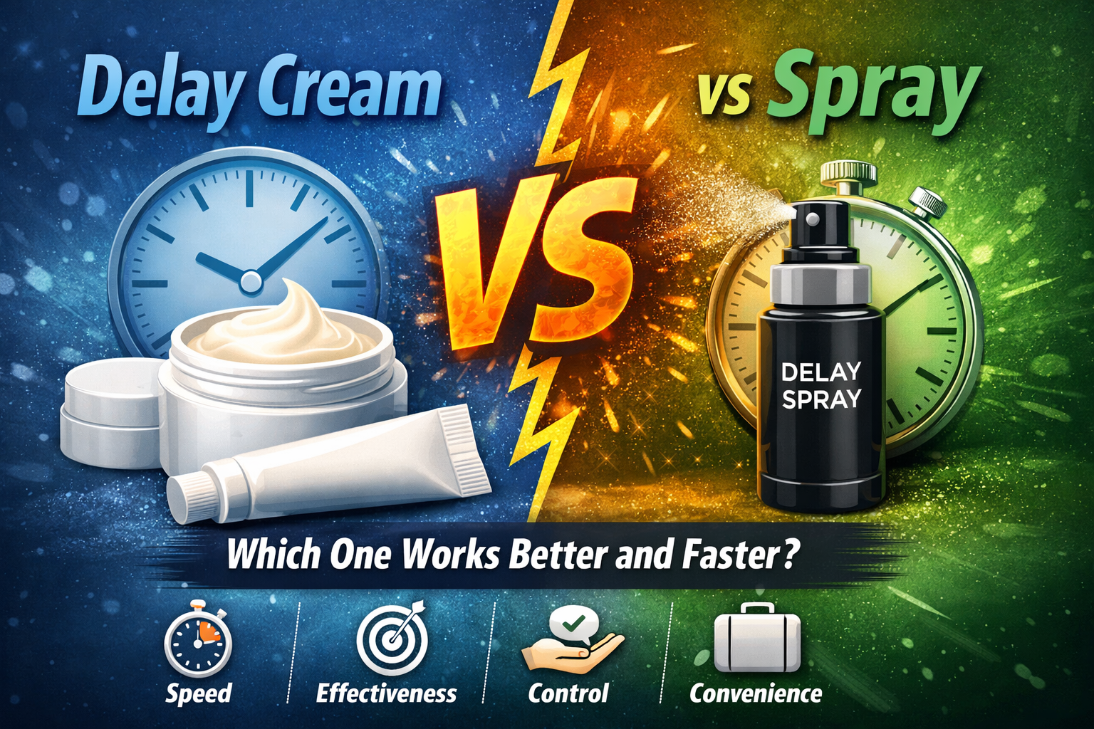 Delay Cream vs Spray
