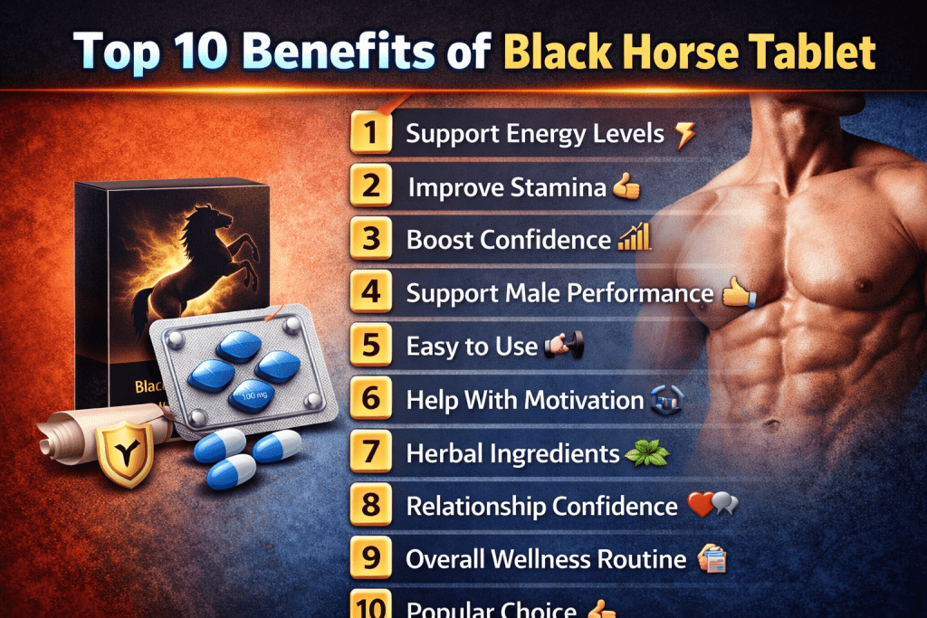 Top 10 Benefits of Black Horse Tablet
