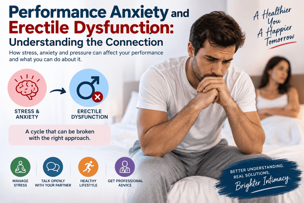 Performance anxiety and erectile dysfunction explained for men