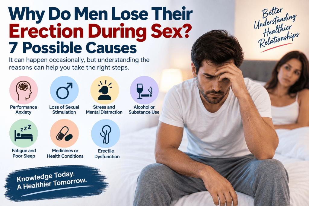 Why men lose their erection during sex and possible causes