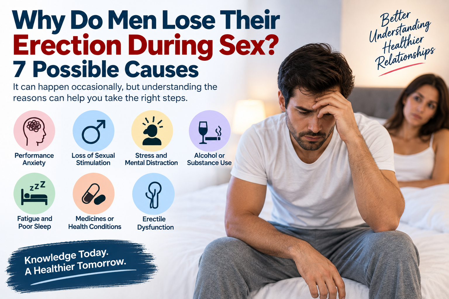 Why men lose their erection during sex and possible causes