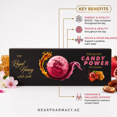 Dragon Candy Power for Women VIP Royal Honey box with individually wrapped red candies
