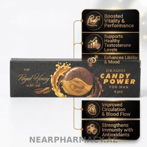 Dragon Candy Power for Men 6 Pcs VIP Royal Honey with honey candies