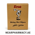 Eros Delay Wet Wipes box for men's intimate care