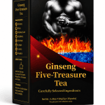 Ginseng Five-Treasure Tea herbal tea with ginseng, maca, mulberry leaf, goji berry, red date, longan, licorice and angelica