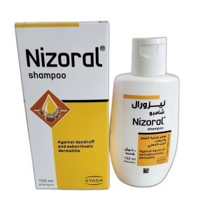 Nizoral Shampoo 100ml with ketoconazole for dandruff and seborrheic dermatitis.