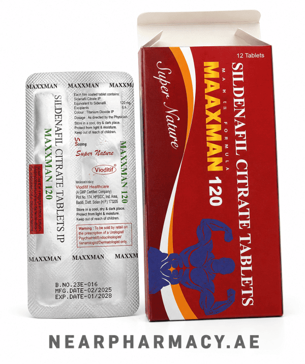 Maxxman 120 Sildenafil Citrate Tablets, 12 Tablets, Super Nature