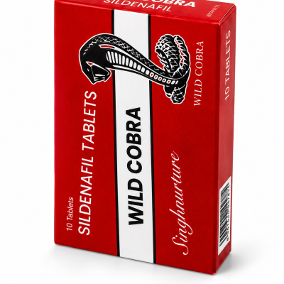 Wild Cobra Sildenafil Tablets 10 tablets red box packaging