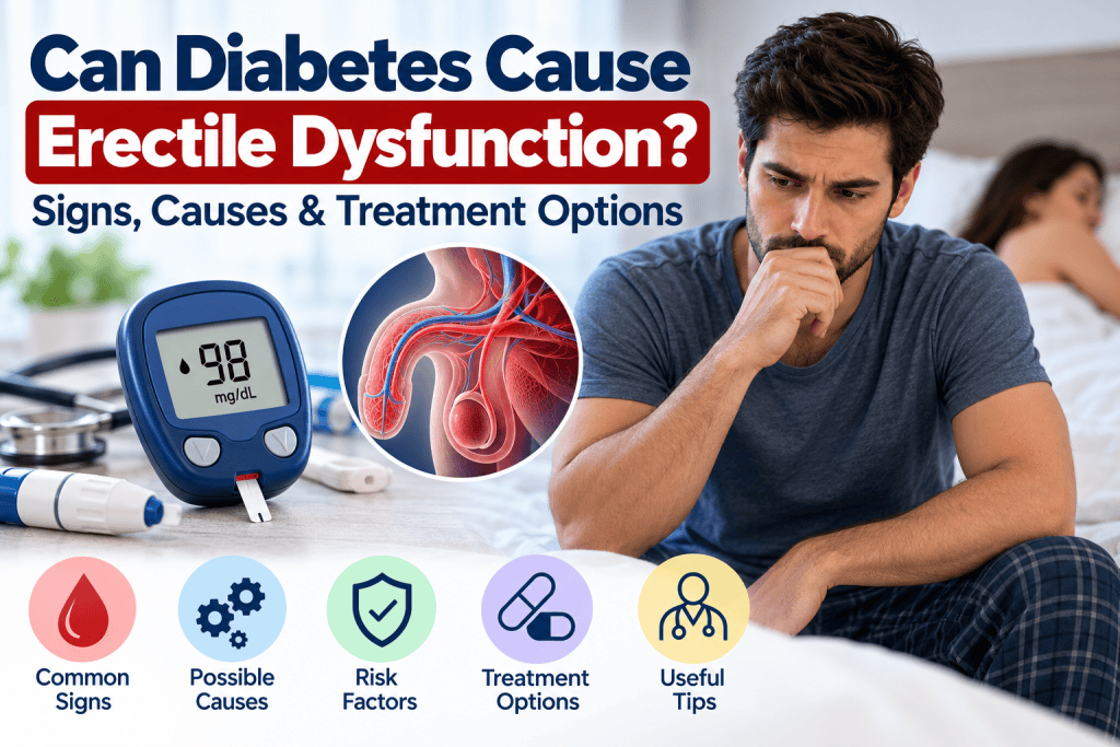 Can diabetes cause erectile dysfunction? Signs, causes, and treatment options for men